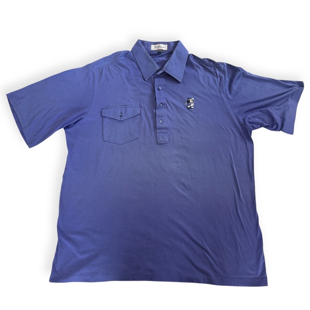 Vintage‎ Titleist Collection Golf Polo XXL Made in Japan Purple Mickey Embroid